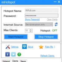 Как раздать WiFi с ноутбука: инструкция от А до Я Как работать с программой mhotspot