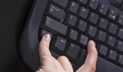 Assignment of keys on a personal computer keyboard Play button on the keyboard